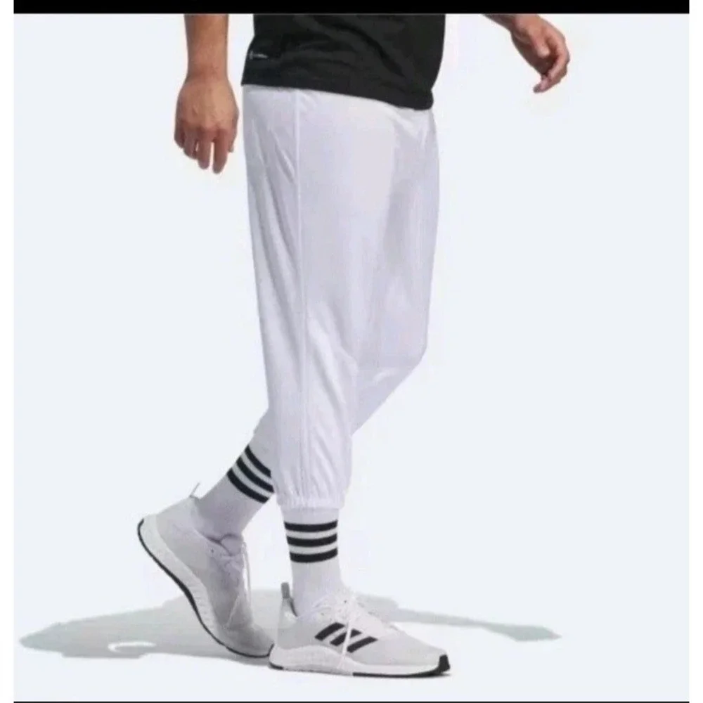 Adidas Baseball Knee Length Pants  White Men's Size‎ Large HF6293 New